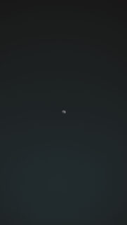 Minimalist Waxing Gibbous Moon Phase Night Aesthetic Wallpaper