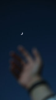 Crescent Moon Phase Spiritual Manifestation Aesthetics Mobile Wallpaper