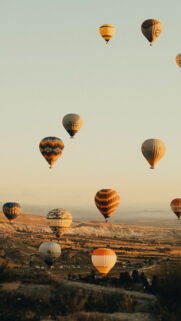 Libra Zodiac Air Sign Hot Air Balloon Aesthetic Wallpaper