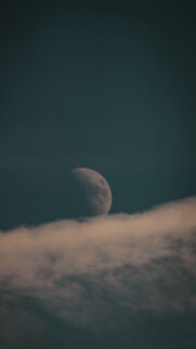 Ethereal Waxing Gibbous Moon Phase Spiritual Aesthetic Wallpaper