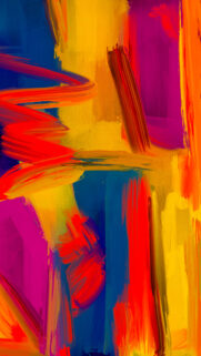Vibrant Aura Energy Manifestation and Spiritual Abstract Art Wallpaper
