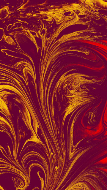 Fiery Sacred Geometry Energy Flow Artistic Spiritual Wallpaper