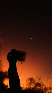 Cancer Moon Sign Aesthetic Spiritual Silhouette Celestial Wallpaper