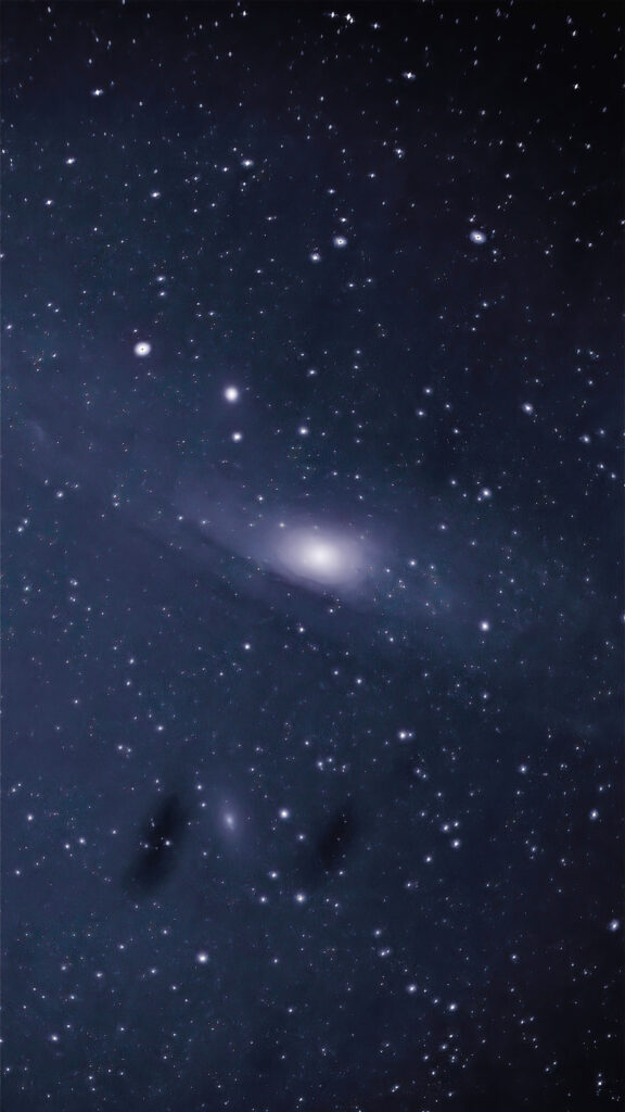 Andromeda Galaxy Celestial Energy and Cosmic Manifestation Wallpaper