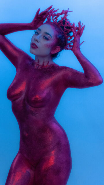 Fiery Sagittarius Zodiac Queen Aesthetic for Spiritual Inspiration Wallpaper
