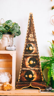 Mystical Moon Phase Spiritual Decor and Crystal Healing Aesthetic Wallpaper