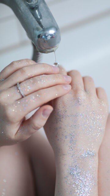 Aquarius Zodiac Cosmic Glitter Energy Aesthetic Phone Wallpaper