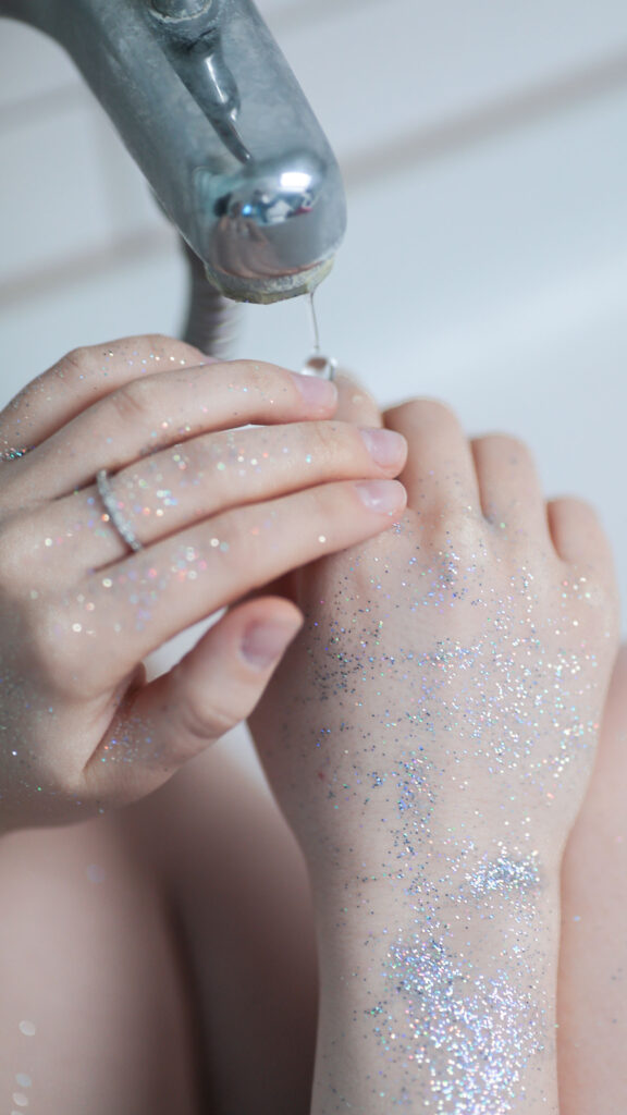 Aquarius Zodiac Cosmic Glitter Energy Aesthetic Phone Wallpaper