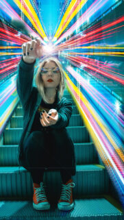 Cosmic Energy Flow and Personal Manifestation Aura Wallpaper