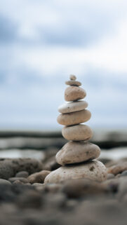 Zen Stone Stacking Meditation and Manifestation Spiritual Wallpaper