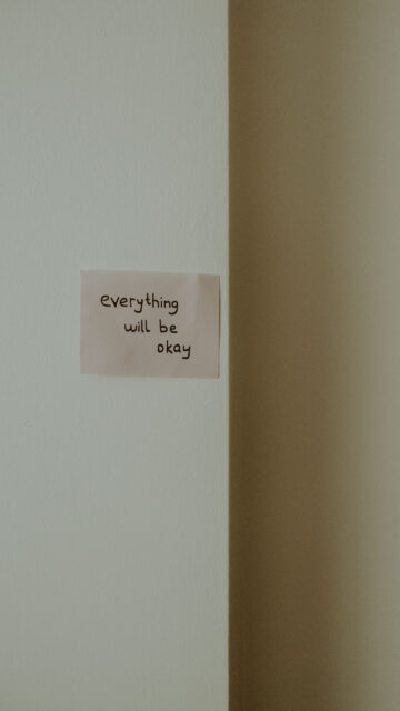 Everything Will Be Okay Minimalist Positive Affirmation Manifestation Wallpaper