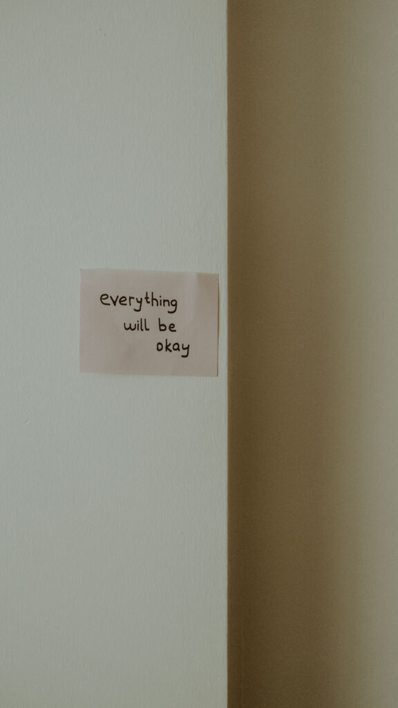 Everything Will Be Okay Minimalist Positive Affirmation Manifestation Wallpaper