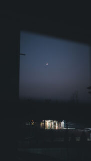 Waxing Crescent Moon Spiritual Energy and Manifestation Aesthetic Wallpaper