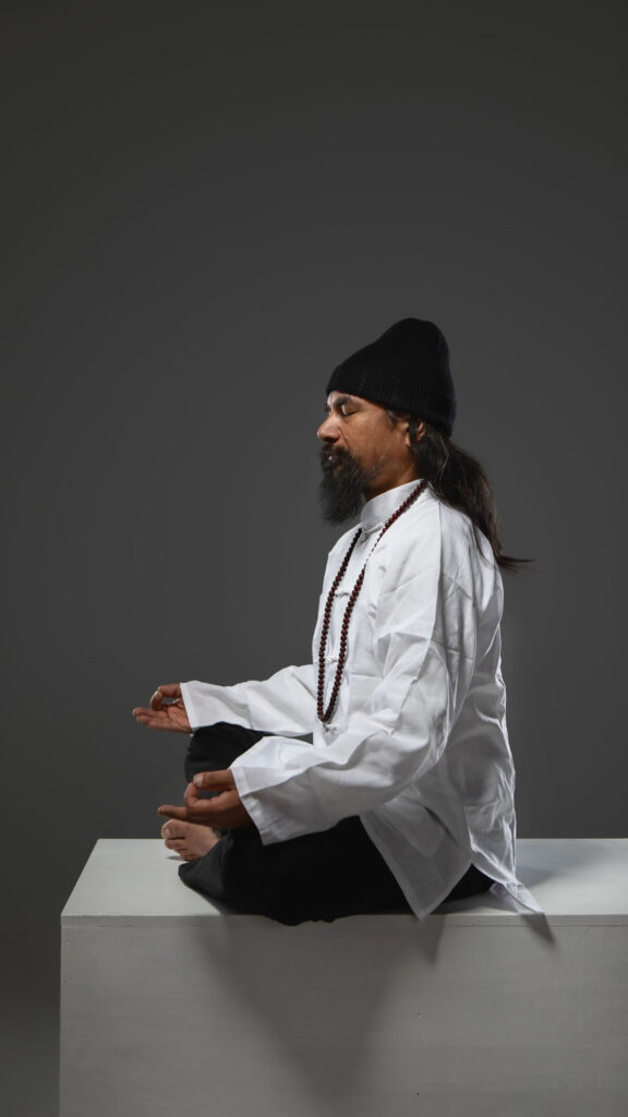 Zen Meditation Monk for Mindfulness and Spiritual Energy Wallpaper