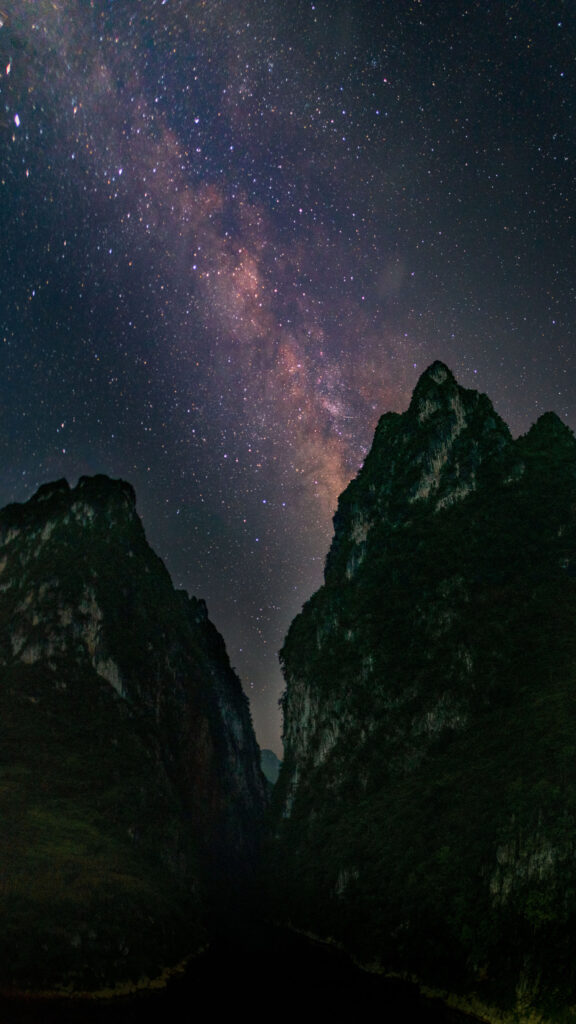 Milky Way Galaxy Night Sky Cosmic Spiritual Journey Phone Wallpaper