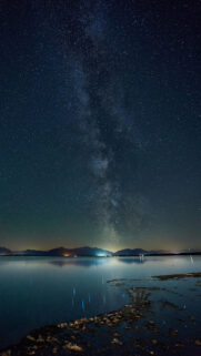 Aquarius Night Sky Milky Way Aesthetic Zodiac Sign Phone Wallpaper