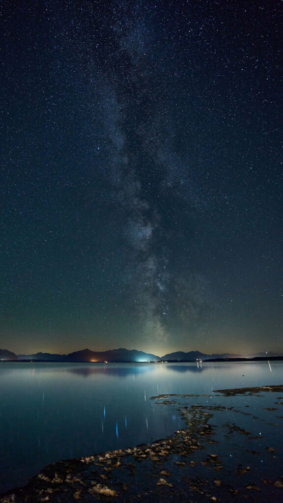 Aquarius Night Sky Milky Way Aesthetic Zodiac Sign Phone Wallpaper