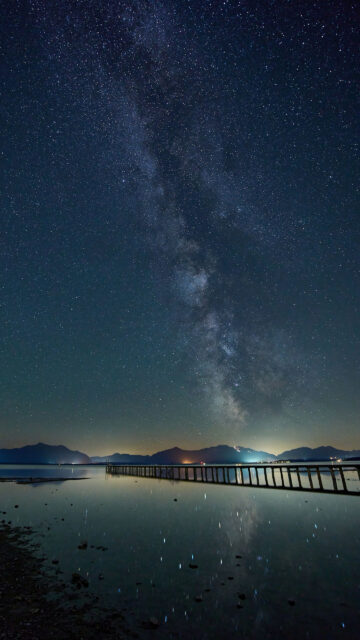 Milky Way Galaxy Celestial Night Sky Spiritual Manifestation Wallpaper