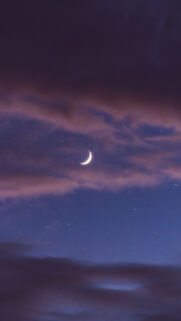 Crescent Moon Spiritual Energy for Manifestation Aesthetic Wallpaper