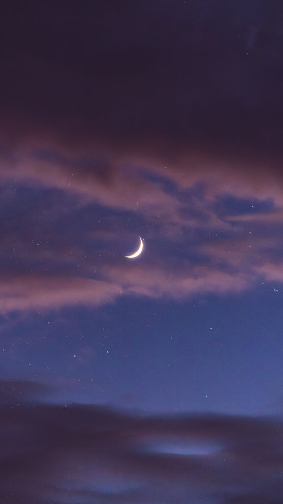 Crescent Moon Spiritual Energy for Manifestation Aesthetic Wallpaper