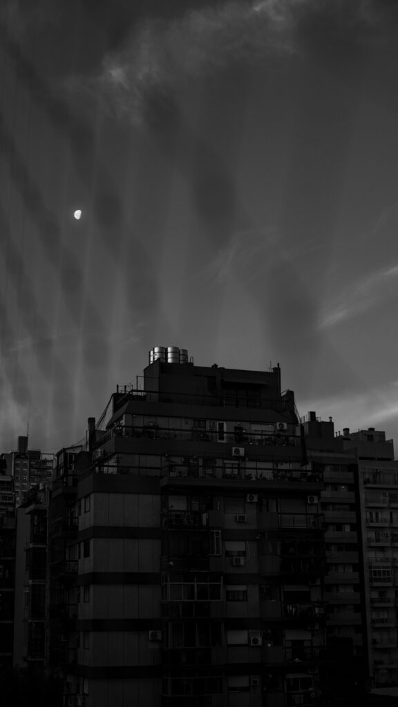 Waning Moon Urban Aesthetic Spiritual Energy Mobile Wallpaper