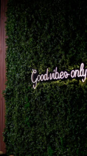 Good Vibes Only Aesthetic Affirmation Neon Sign Inspiration Wallpaper