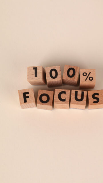 100% Focus Daily Affirmation Vision Board Spiritual Aesthetic Wallpaper