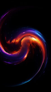 Cosmic Solar Plexus Energy Abstract Spiritual iPhone Wallpaper