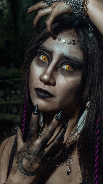 Third Eye Awakening and Intuitive Vision Dark Aesthetic Spiritual Wallpaper