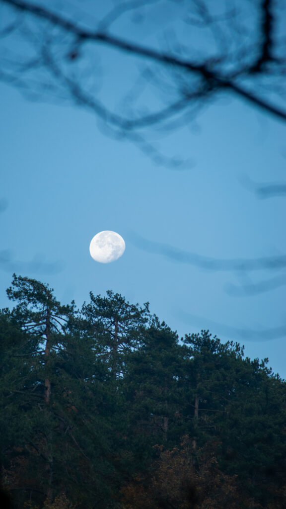 Waning Gibbous Moon Phase Spiritual Energy Sky Phone Wallpaper