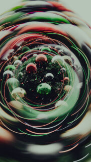 Abstract Mandala Energy Vortex Christmas Ornament Art Wallpaper