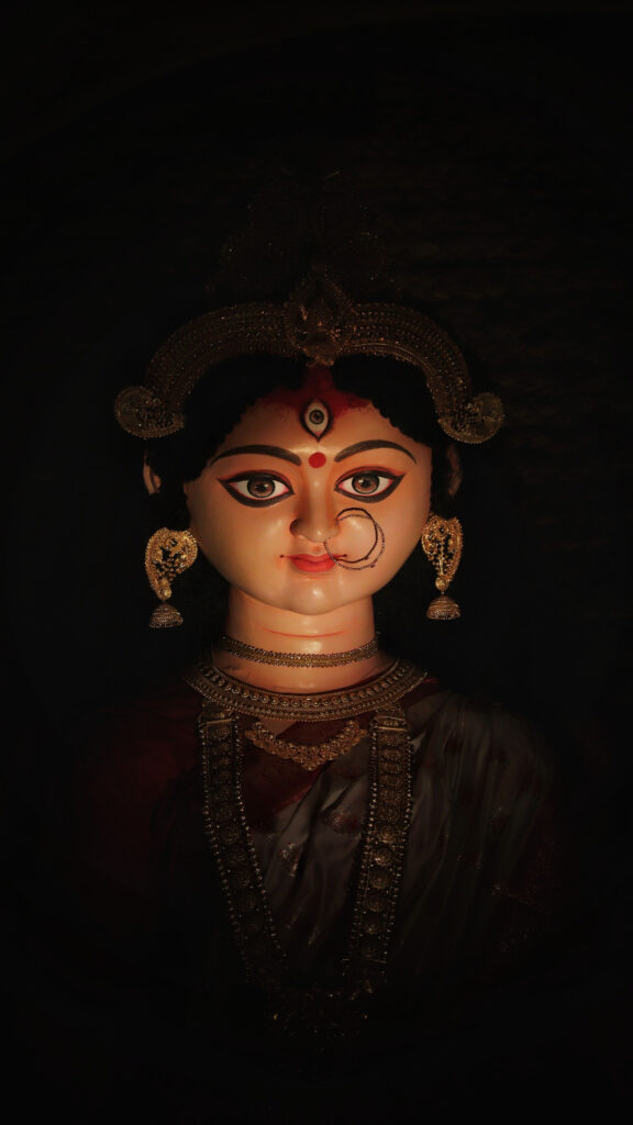 Goddess Durga Divine Third Eye Awakening Spiritual Wallpaper