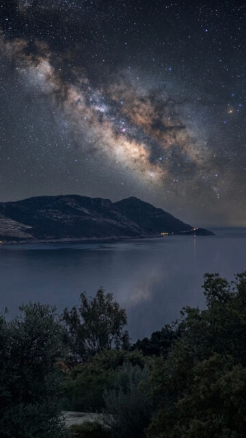 Cosmic Milky Way Galaxy Night Sky Spiritual Energy Phone Wallpaper
