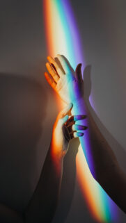 Rainbow Aura Energy Healing and Manifestation Smartphone Wallpaper