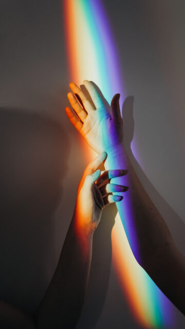 Rainbow Aura Energy Healing and Manifestation Smartphone Wallpaper