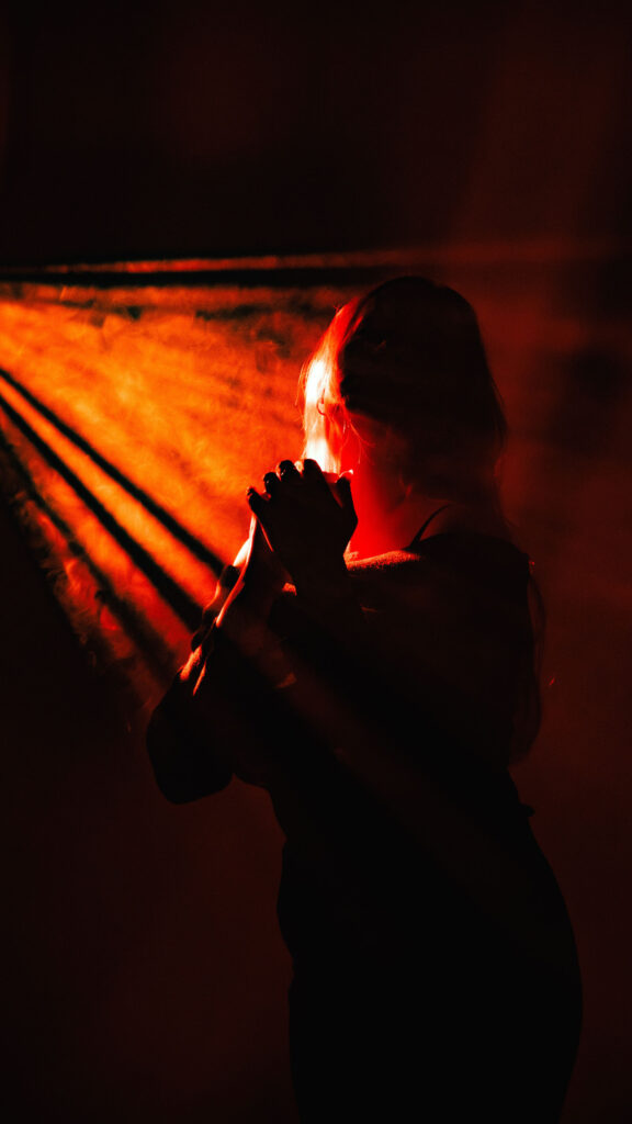 Fiery Aura Energy and Spiritual Manifestation Aesthetic Wallpaper