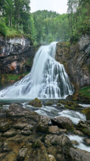 Capricorn Earth Element Waterfall Aesthetic Zodiac 4K Phone Wallpaper