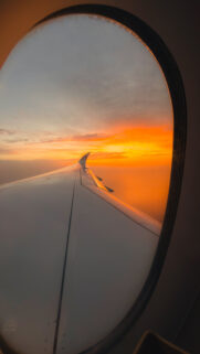 Sagittarius Travel Aesthetic: Fiery Sunset Zodiac Inspiration Wallpaper