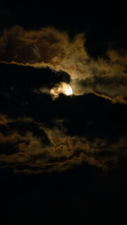 Mystical Full Moon Night Sky Spiritual Energy and Celestial Aura Wallpaper