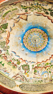 Divine Sacred Geometry Ceiling Art Spiritual Mandala and Vision Wallpaper