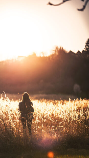 Golden Hour Manifestation and Spiritual Alignment Phone Wallpaper
