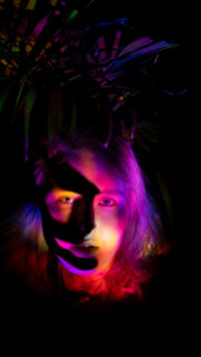 Neon Aura Soul Portrait Spiritual Manifestation Art Wallpaper