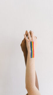 Inclusive Rainbow Pride and Unity Spiritual Energy Wallpaper
