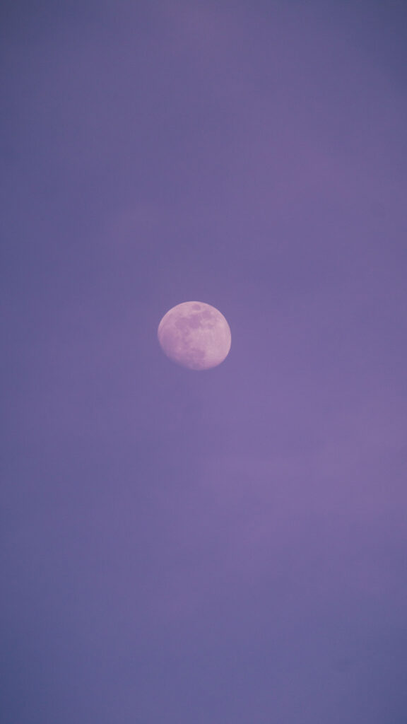 Waning Gibbous Moon Spiritual Energy Aesthetic Phone Wallpaper