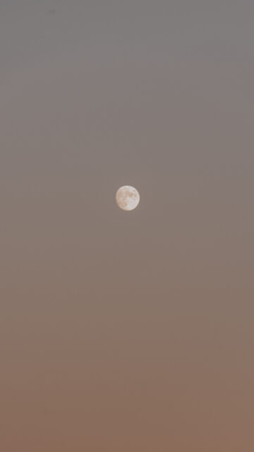 Minimalist Waxing Gibbous Moon Aesthetic Spiritual Phone Wallpaper