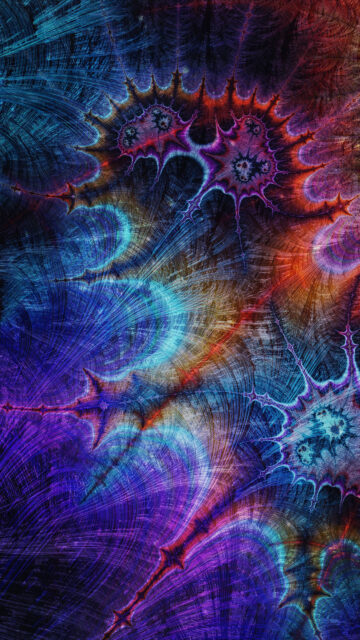 Celestial Fractal Energy Spiritual Manifestation and Sacred Geometry Wallpaper