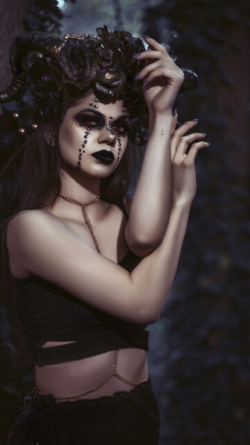 Mystic Scorpio Zodiac Queen Aesthetic Dark Fantasy Wallpaper