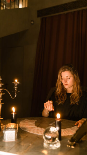 Mystical Tarot Card Reading and Divination Spiritual Energy Wallpaper