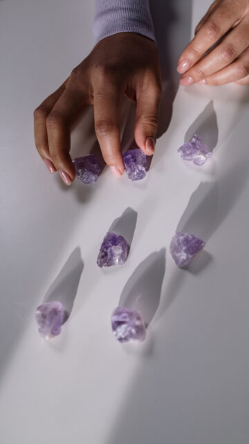 Healing Amethyst Crystal Energy for Spiritual Growth and Manifestation Wallpaper