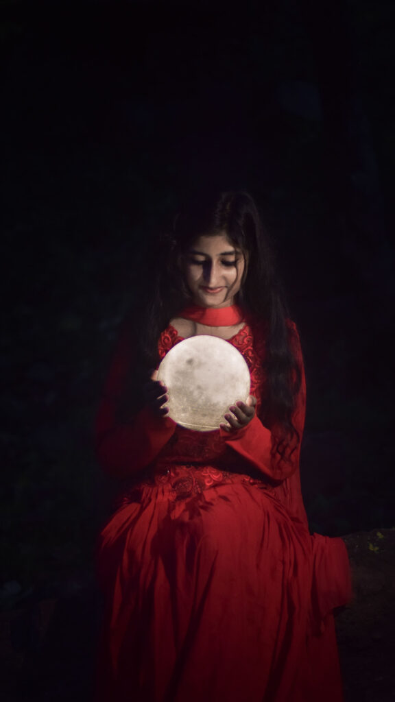 Mystical Full Moon Energy and Celestial Manifestation Digital Wallpaper